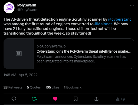 Revolutionizing Cybersecurity Together: The Unstoppable Partnership of Cyberstanc and Polyswarm